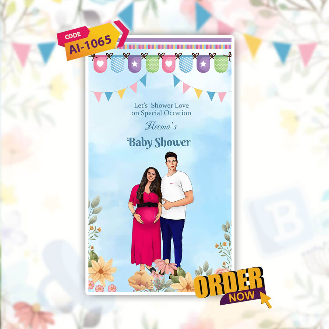 Baby Shower Invitation Video | Custom Baby shower | AI-1065