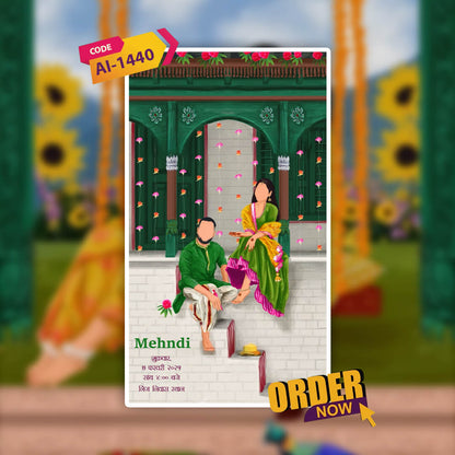 Marathi Wedding Invitation Video | Romantic Visuals | AI-1440