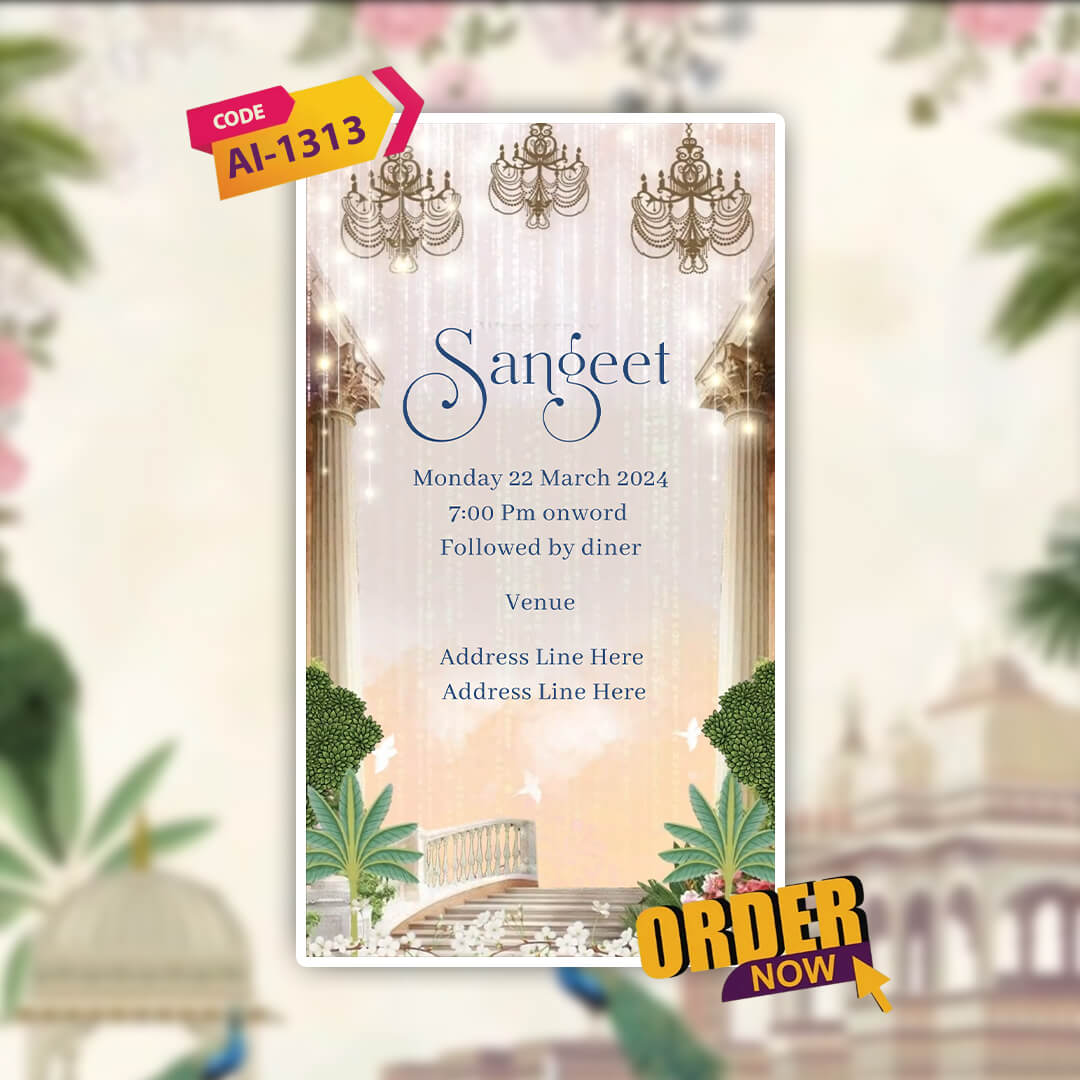 Digital Wedding Invitation Video | Vivah Invitation | AI-1313
