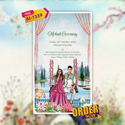Digital Wedding Invitation Video | Elura | AI-1339