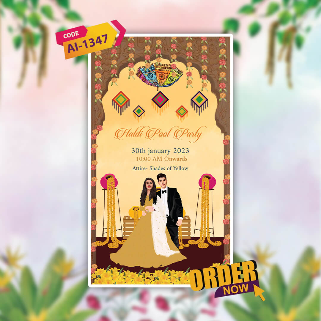 Digital Wedding Invitation Video | Mystical & Elegant | AI-1347