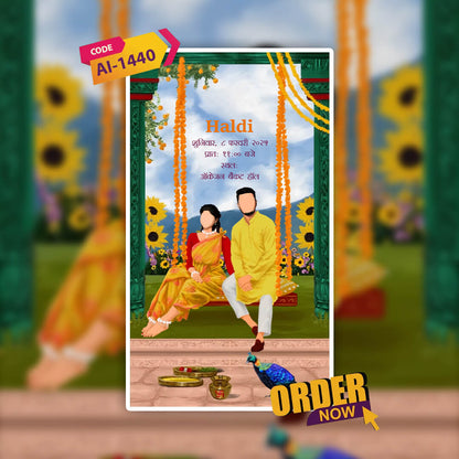 Marathi Wedding Invitation Video | Romantic Visuals | AI-1440