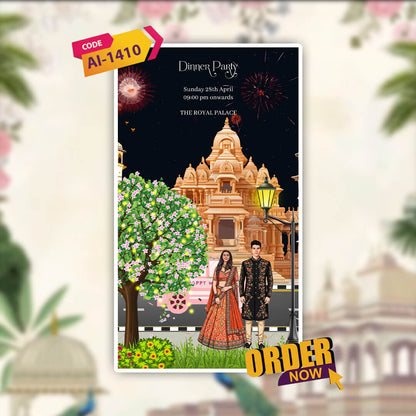 Digital Wedding Invitation Video | Festive charm | AI-1410