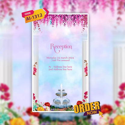 Digital Wedding Invitation Video | Night theme | AI-1312