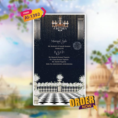 Digital Wedding Invitation Video | Traditional  Invite | AI-1392