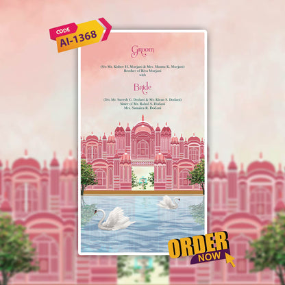 Digital Wedding Invitation Video | Romantic Theme | AI-1368