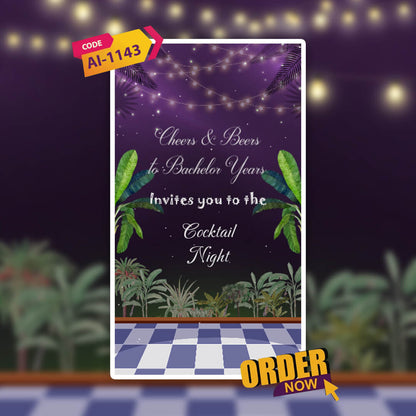Pool | Cocktail | Dance Party Invitation Video | Stylish | AI-1143