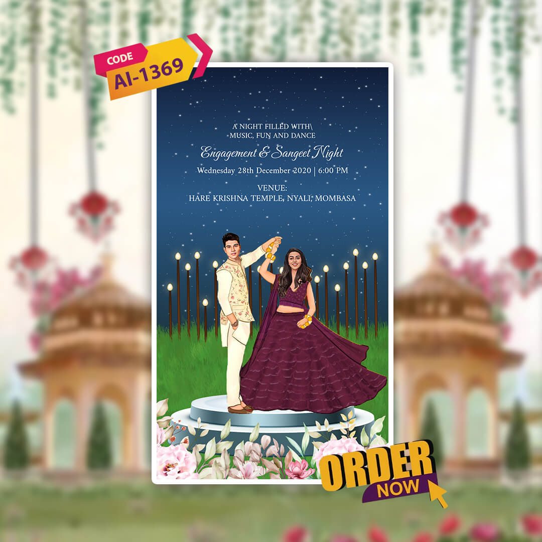 Digital Wedding Invitation Video | Cinematic |AI-1369