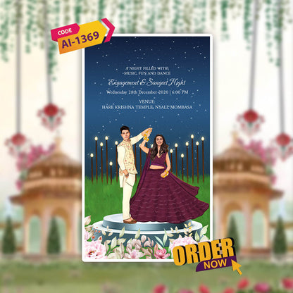 Digital Wedding Invitation Video | Cinematic |AI-1369
