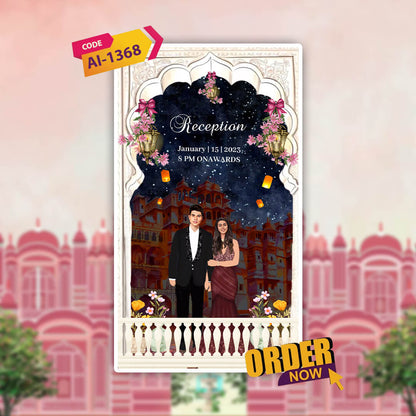 Digital Wedding Invitation Video | Romantic Theme | AI-1368