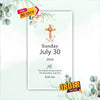Baptism Ceremony Invitation Video | Digital Christening Invite | AI-1079