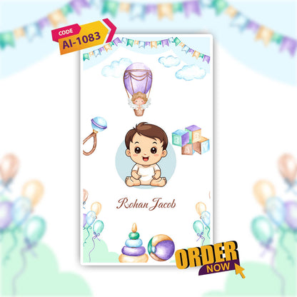 Baptism Ceremony Invitation Video | Custom & Digital | AI-1083