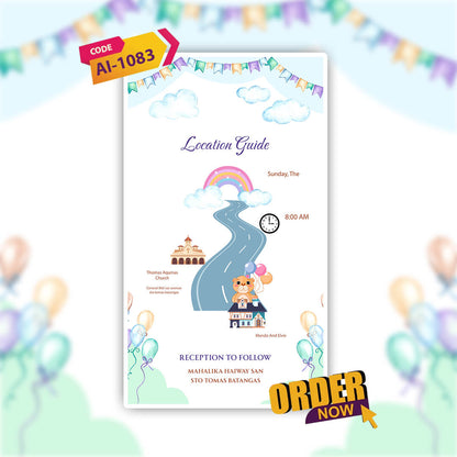 Baptism Ceremony Invitation Video | Custom & Digital | AI-1083
