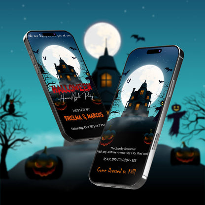 Halloween Party Invitation Video | Creepy Theme | AI-1292