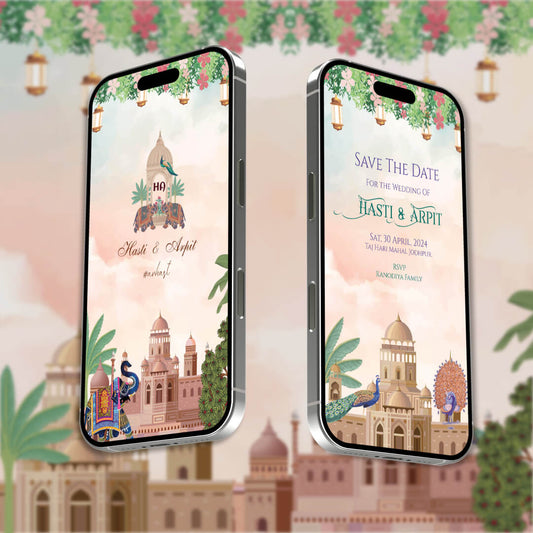 Gujarati Wedding Invitation Video | Joyful Nuptials | AI-1249