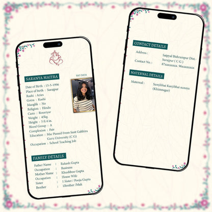 Digital BioData Video Template | Modern CV Style | AI-1414