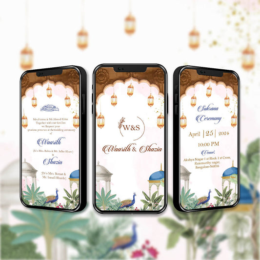 Muslim Wedding Invitation Video | Elegant Theme | AI-1132
