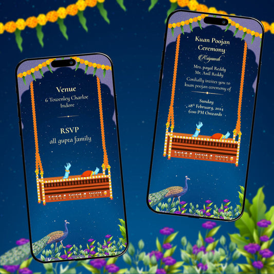 Kua Poojan Invitation Video | Night Theme | AI-1032