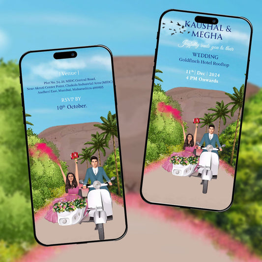 Save The Date Invitation Video & Days to Go Invites | AI-1279