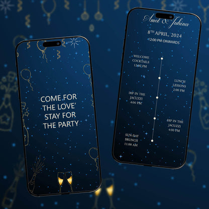 Bachelor Party Invitation Video | Digital Invite | AI-1189