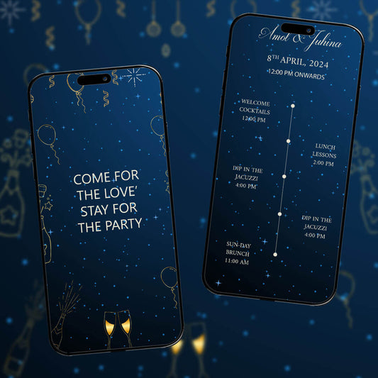 Bachelor Party Invitation Video | Digital Invite | AI-1189