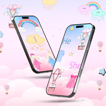 Baby Gender Reveal Invitation Video | Modern E Card | AI-1355