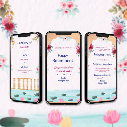 Retirement Party Invitation Video | Party Invitation Video| AI-1184