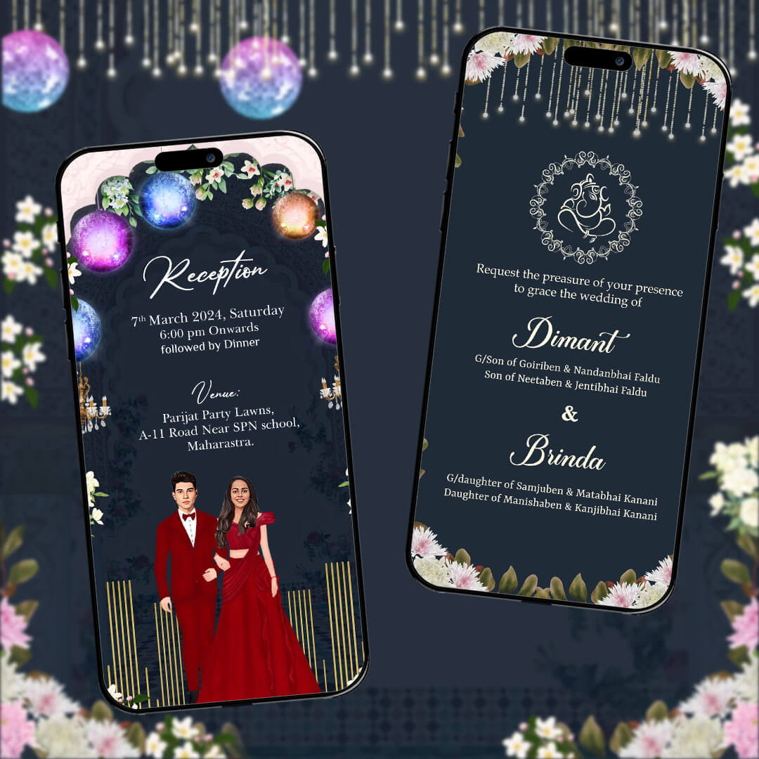 Reception Party Invitation Video | Digital Invitation | AI-1125