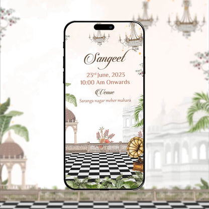 Sangeet Ceremony Invitation Video | Stylish Theme | AI-1205