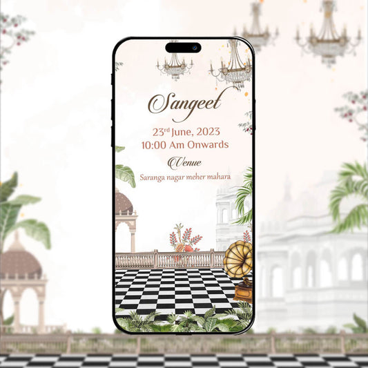 Sangeet Ceremony Invitation Video | Stylish Theme | AI-1205
