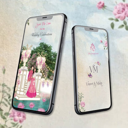 Digital Wedding Invitation Video | Custom Digital E-Invite | AI-1394