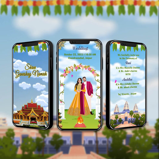 Wedding Video Invitation | Night-Themed | AI-1018