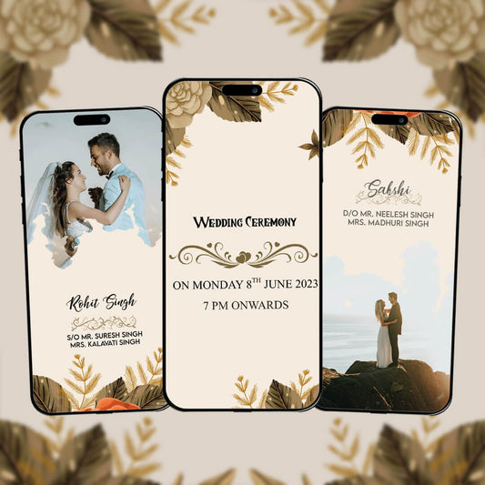 Wedding Video Invitation | pastel backgrounds| AI-1019