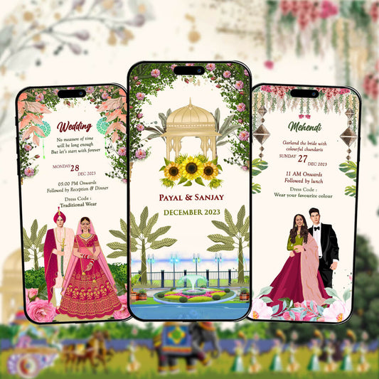 Wedding Video Invitation | Royal Invitation | AI-1015