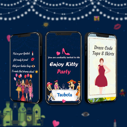 Kitty Party Invitation Video | Editable Invite | AI-1171