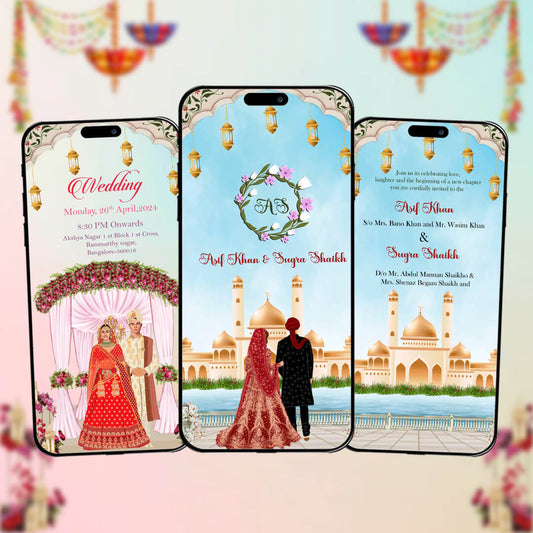 Muslim Wedding Invitation Video | Haldi-Themed | AI-1131