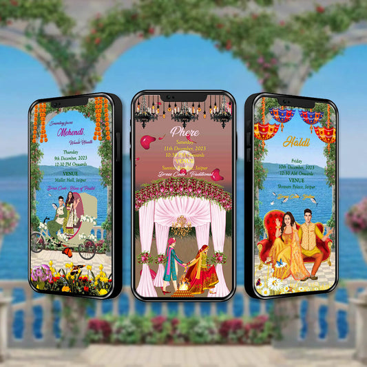 Wedding Video Invitation | Shadi Invitation | AI-1007