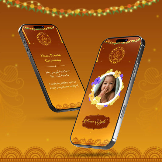 Kua Poojan Video Invitation | Modern Invite |  AI-1031