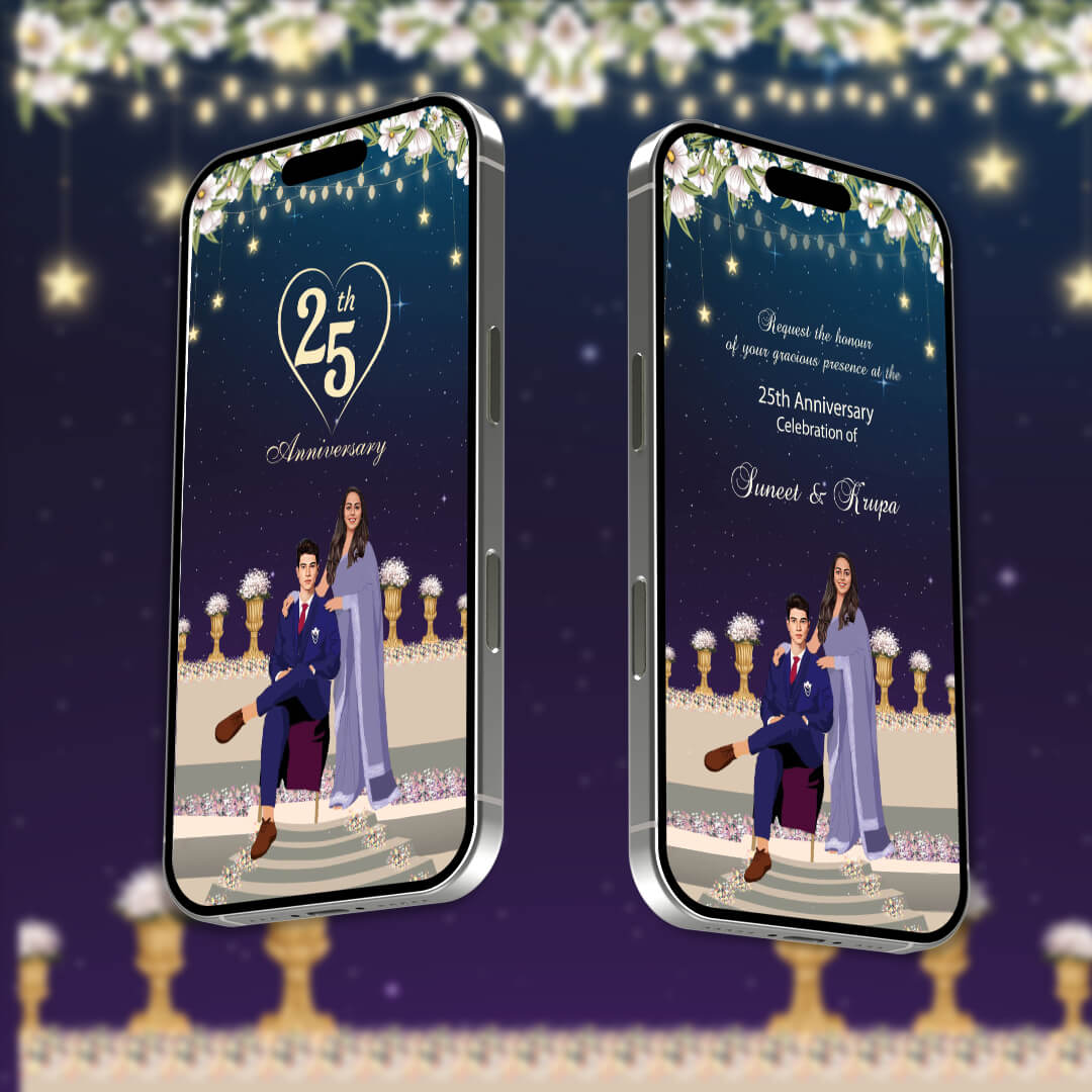 Anniversary Video Invitation | Stylish Couple | AI-1137