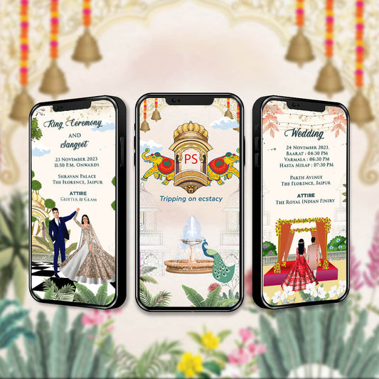 Wedding Video Invitation | Romantic Video Template |AI-1014
