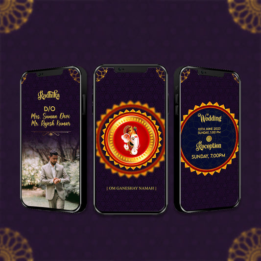Wedding Video Invitation | Storybook Style| AI-1020