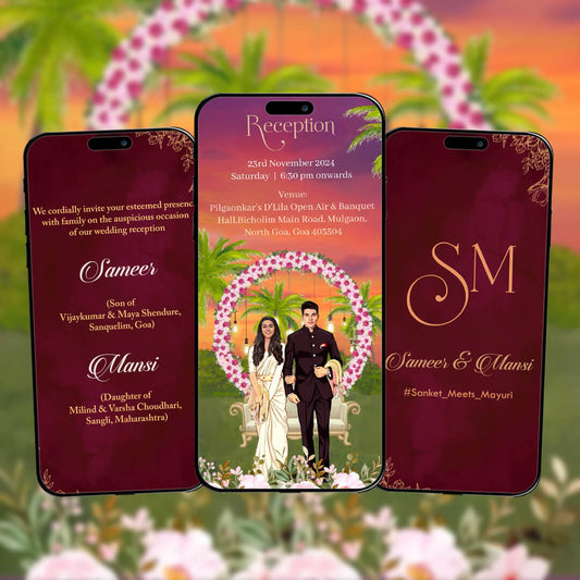 Reception Party Invitation Video | Elevate Your Event| AI-1384