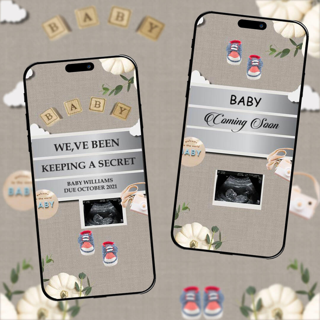 Pregnancy Announcement Video Invitation | Custom Pregnancy Announcement | AI-1034