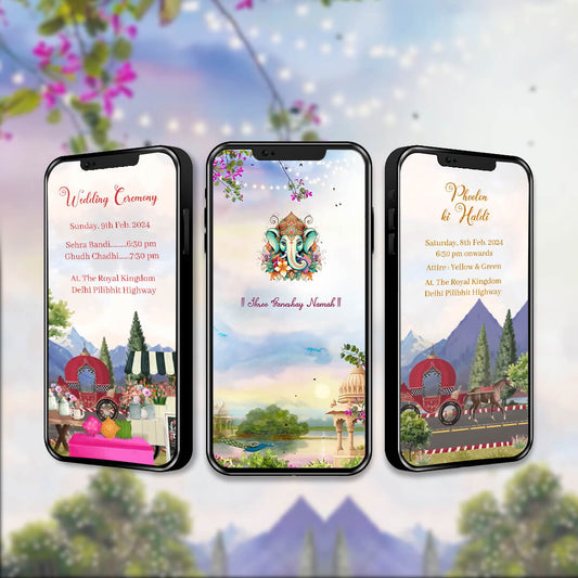 Digital Wedding Invitation Video | Magical Theme | AI-1341
