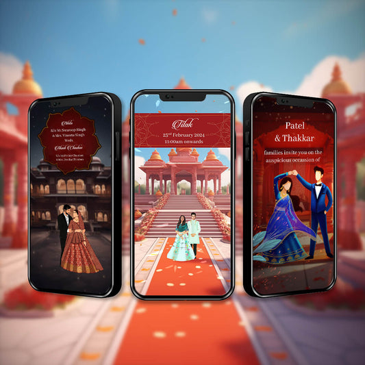 Digital Wedding Invitation Video | Personalized| AI-1274