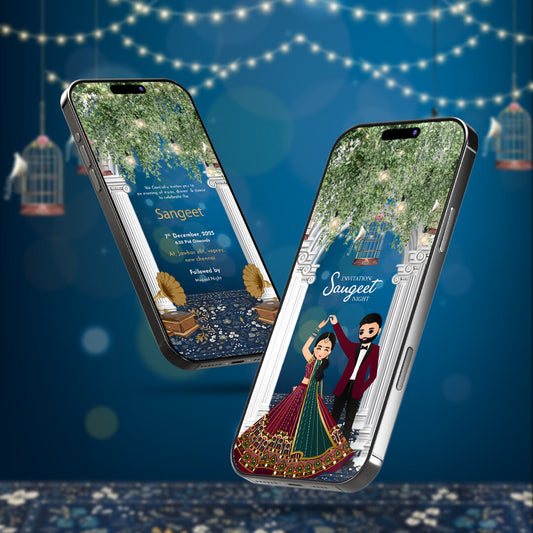 Sangeet Ceremony Invitation Video | Elegant Theme | AI-1204