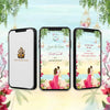 Save The Date Invitation Video & Days to Go Invites | Floral  | AI-1434