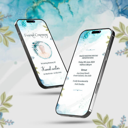 Funeral Ceremony Invitation Video | Custom & Instant | AI-1214