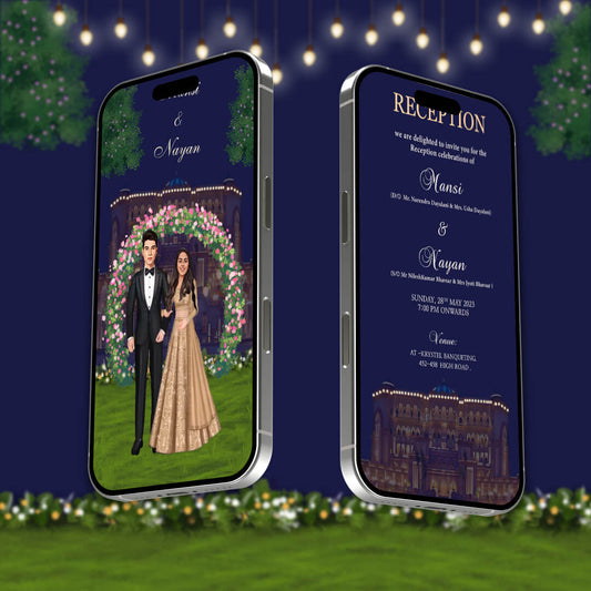 Reception Party Invitation Video | Editable & Unique |AI-1124