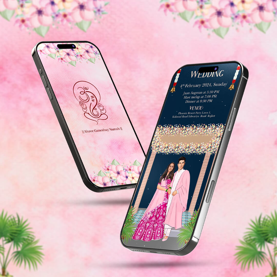 Custom Love Story Wedding Invitation Video | Romantic Custom | AI-1209